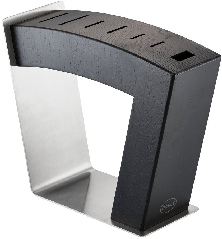 RÖSLE Ножиblock MoveX (1tlg), aus Edelstahl und Eschenholz, zwei Standpositionen, unbestückt