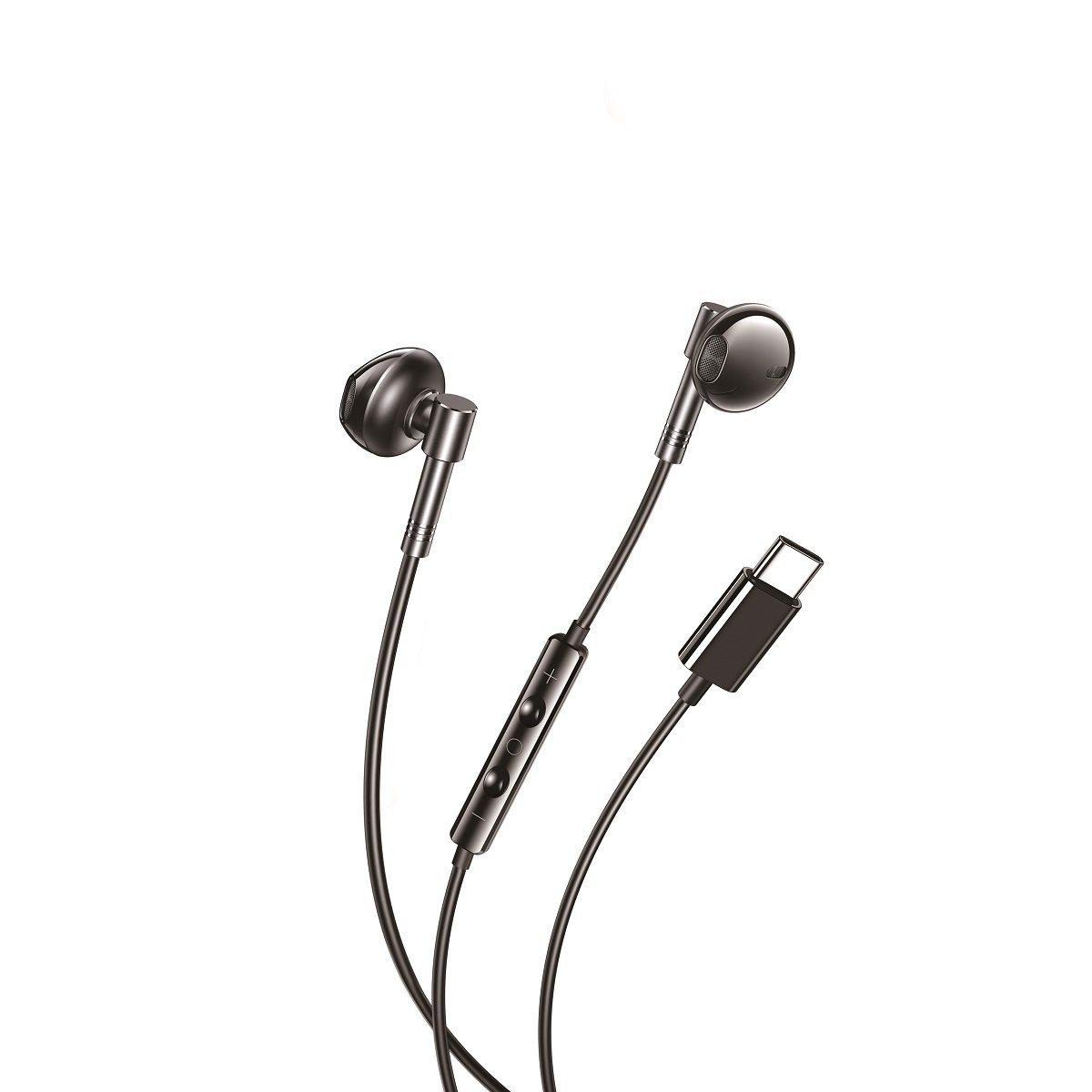 XO kabelgebundene Kopfhörer USB-C, Silikonkabel, Lautstärke einstellbar Kopfhörer