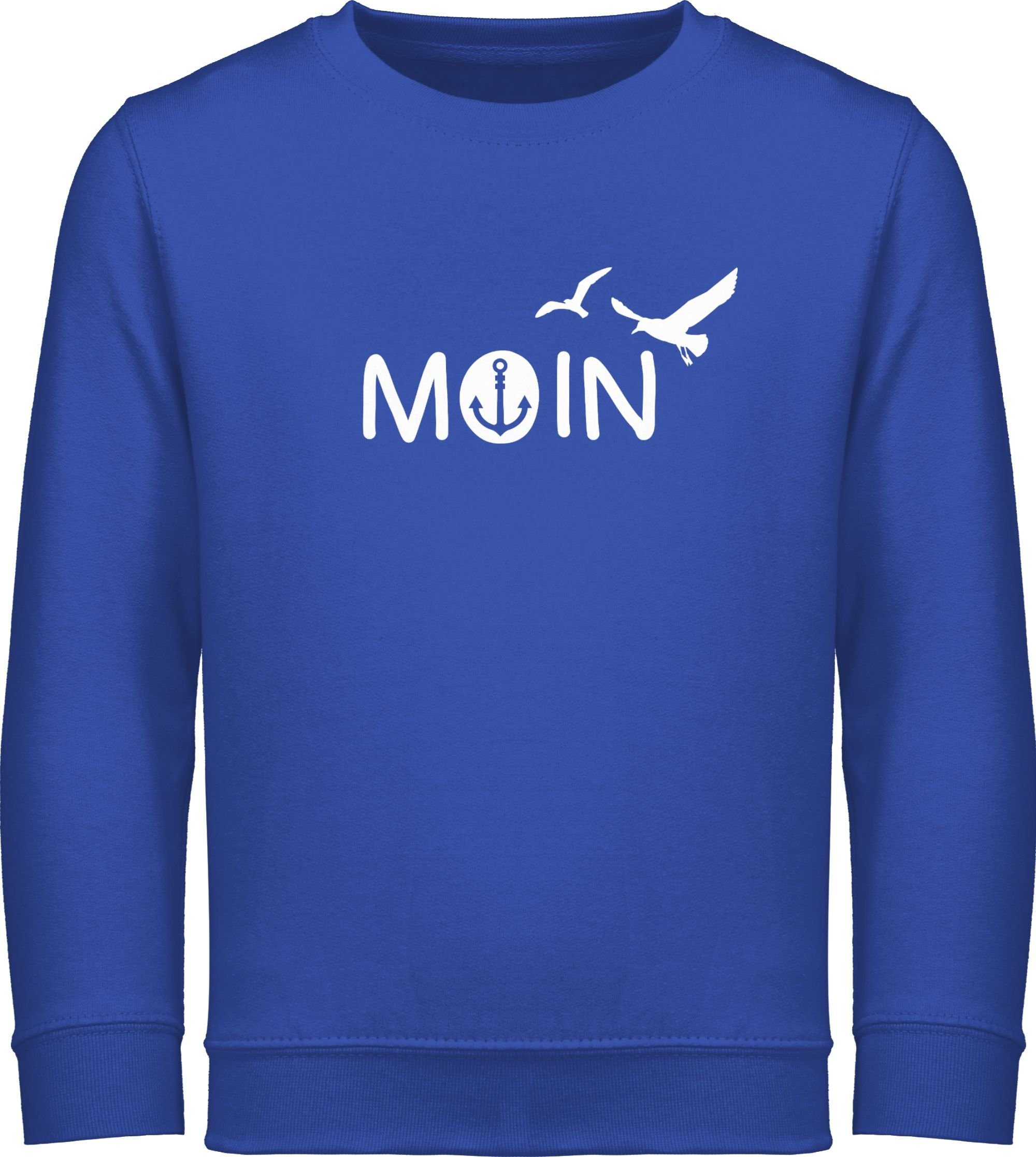Shirtracer Herren T-Shirt 'Moin' - Norddeutsch Design Mit Möwen, 100% Baumwolle, Regular Fit