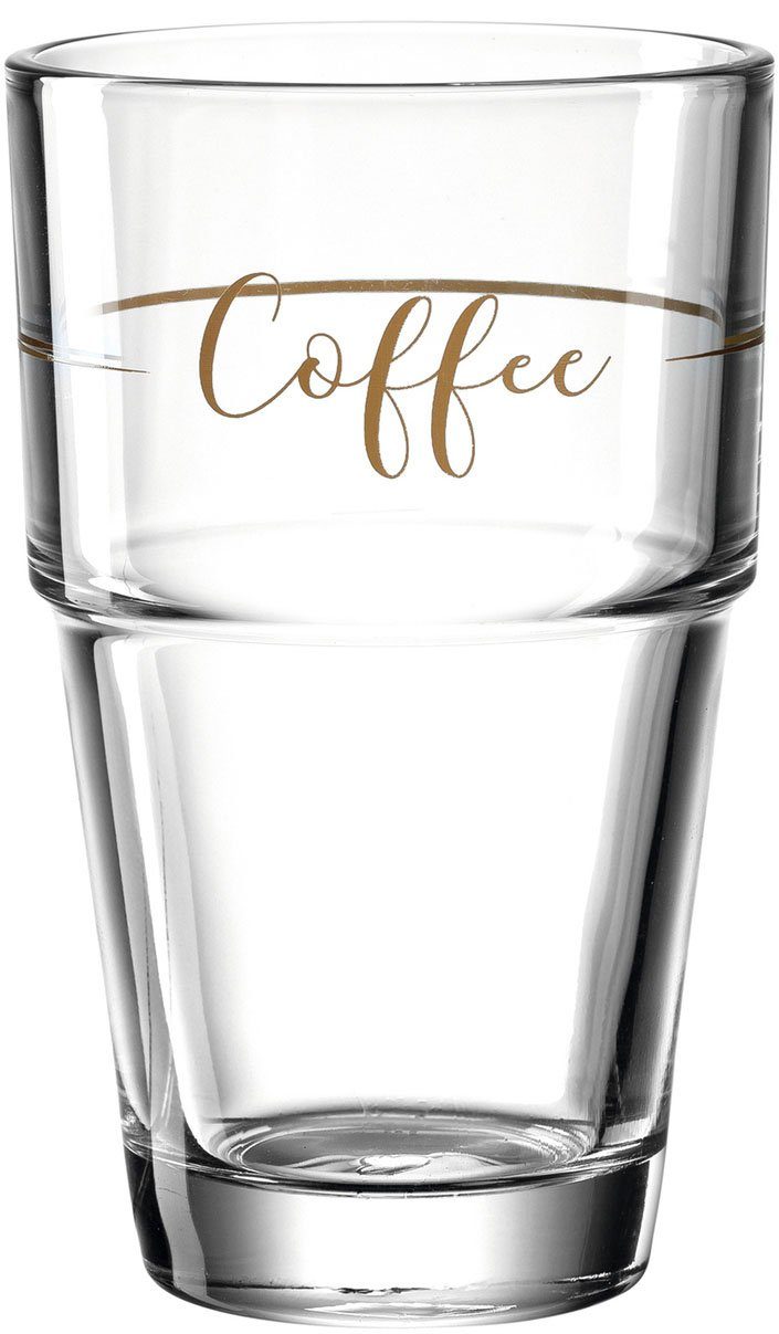 LEONARDO Latte-Macchiato-Glas SOLO 'Coffee', Glas, 410 ml, 6-teilig