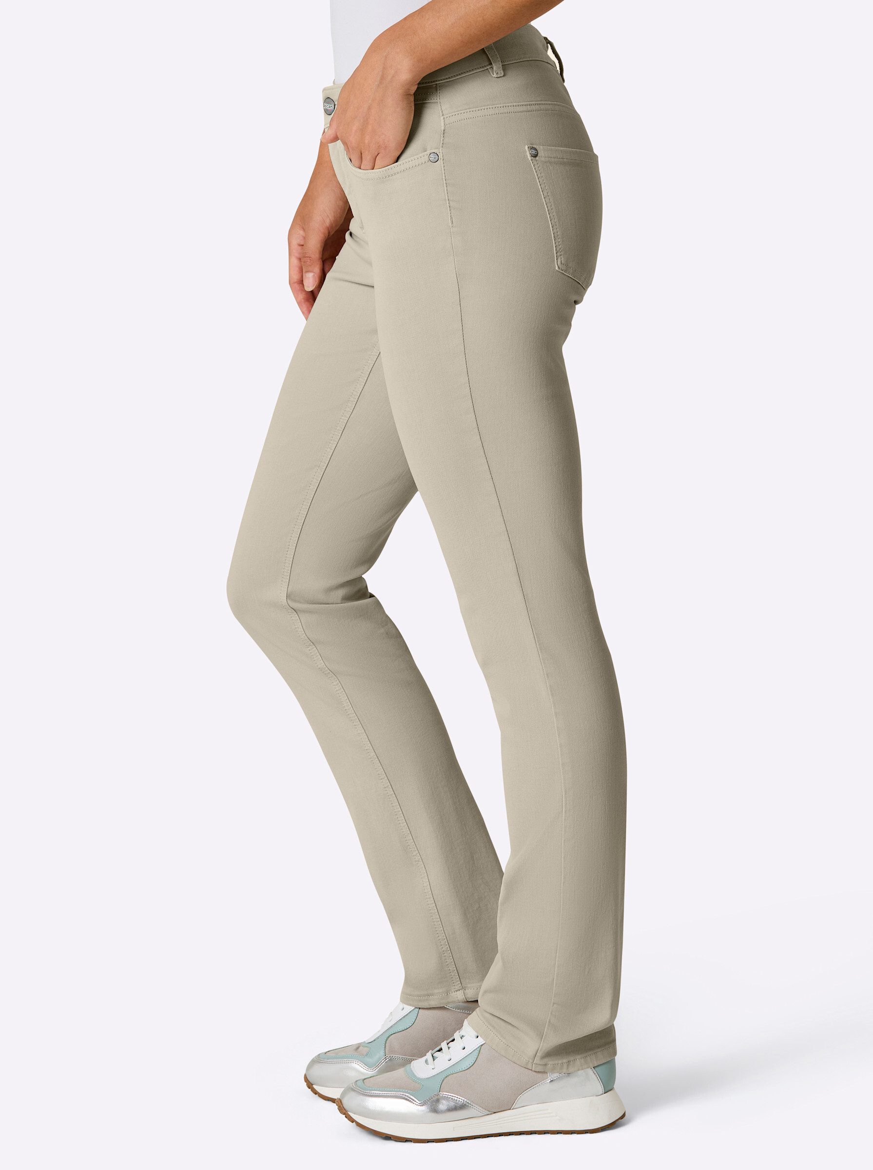 ascari Bequeme Jeans Edel-Jeans leicht vertieft