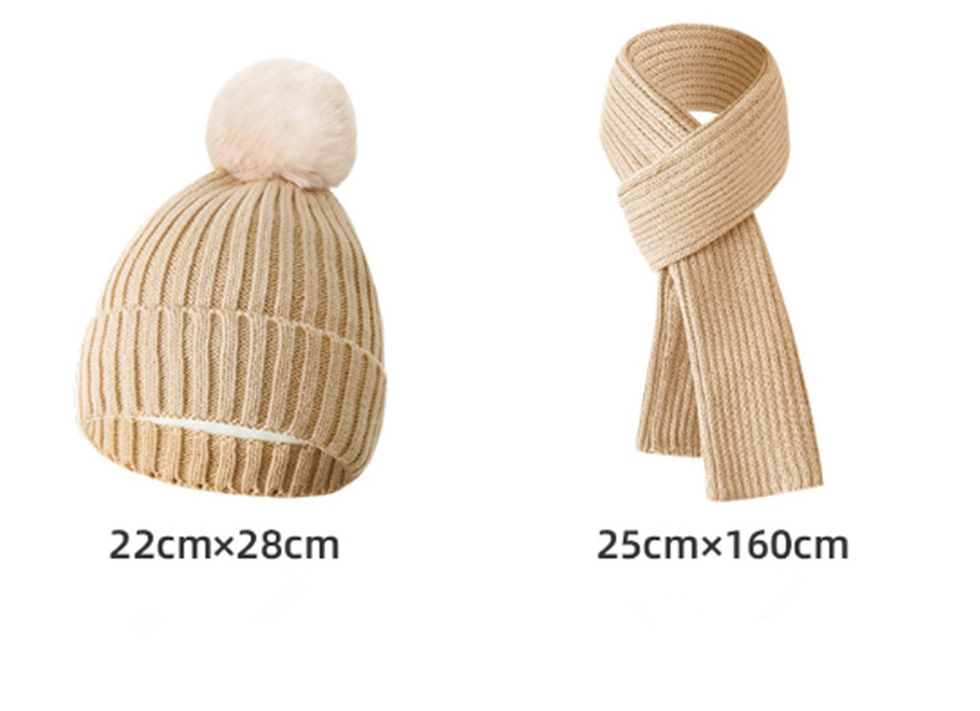 XDeer Halswärmer 3-teiliges Set Damen Winterschal Handschuh, Hals für Wärme Wintermütze