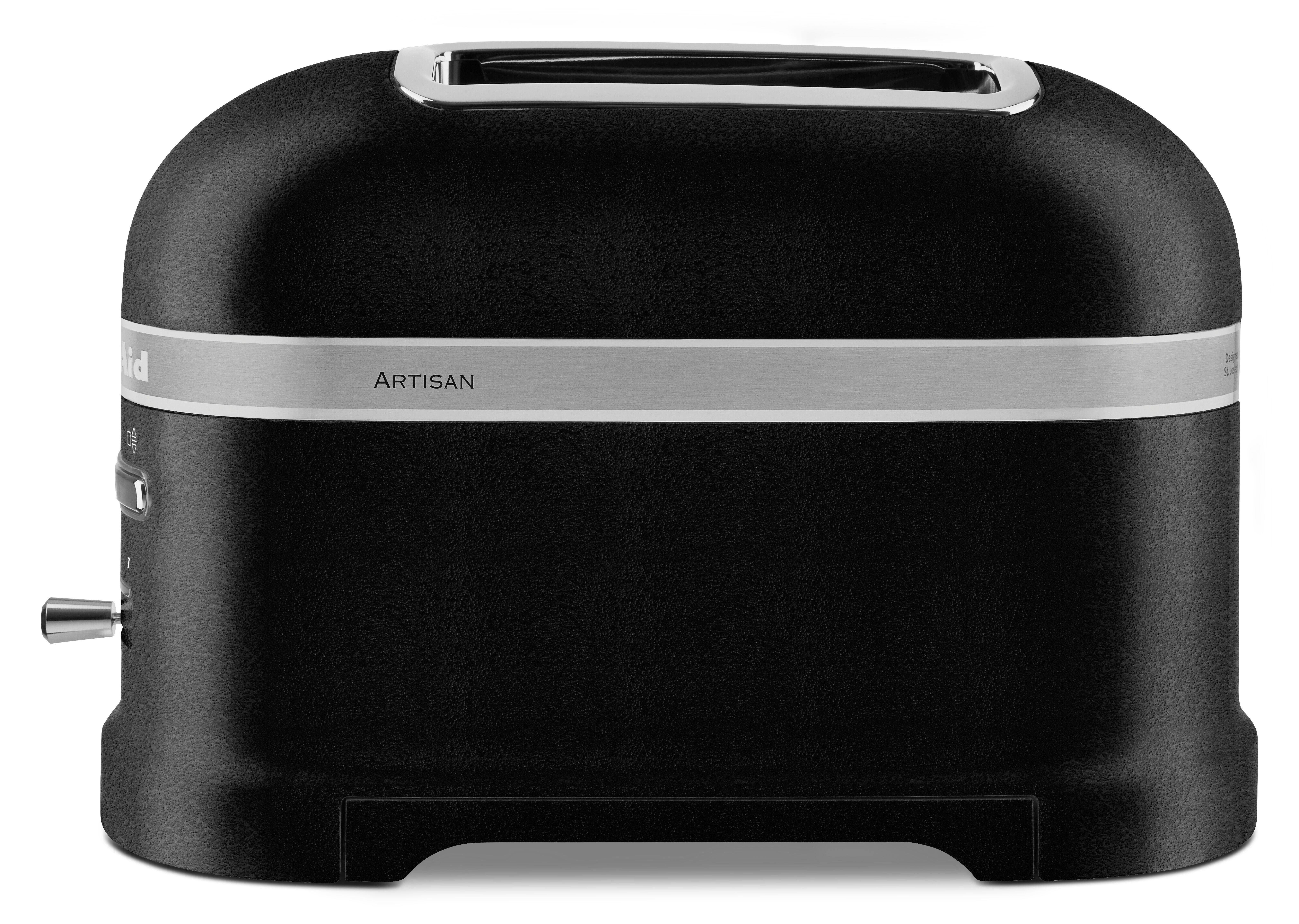 KitchenAid Toaster 5KMT2204EBK Gusseisen Schwarz, 2 kurze Schlitze, für 2 Scheiben, 1250 W, mit Sandwichzange