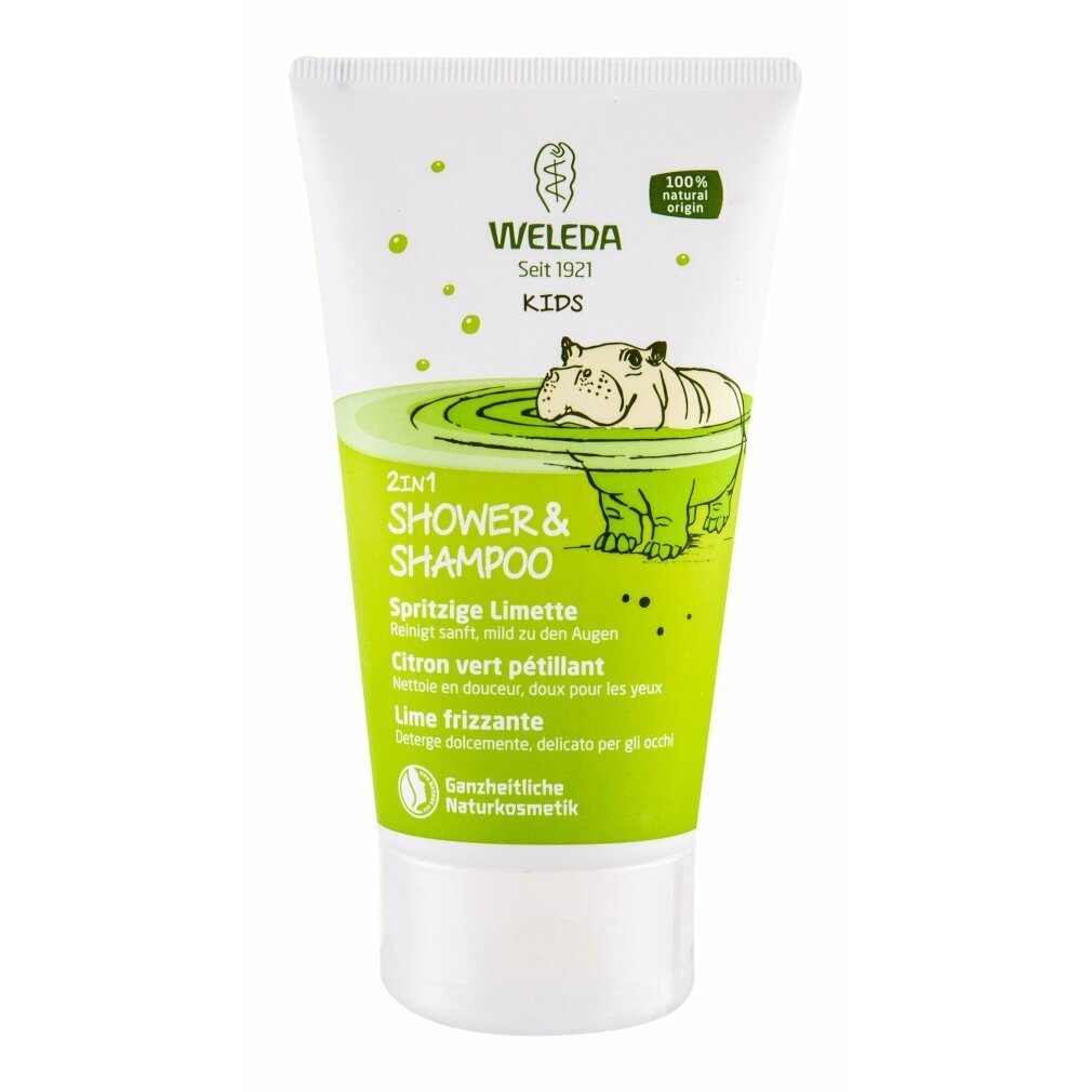 WELEDA Duschgel Kids Shampoo & Shower 2in1 Limette, 150 ml