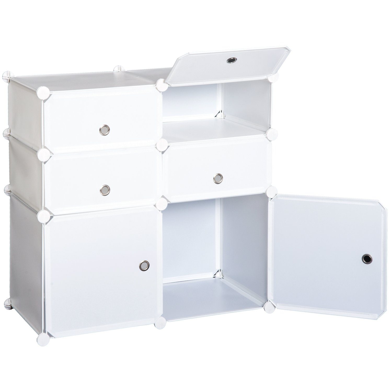 Kommode Regal mit Aufbewahrungsboxen