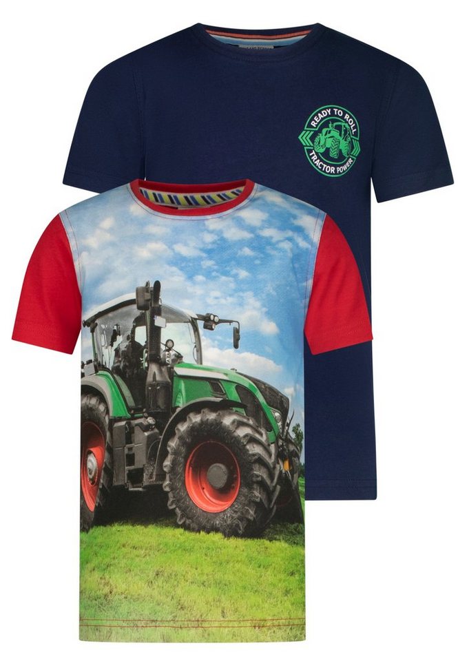 SALT AND PEPPER T-Shirt Traktor (2-tlg) mit realistischem Fotodruck