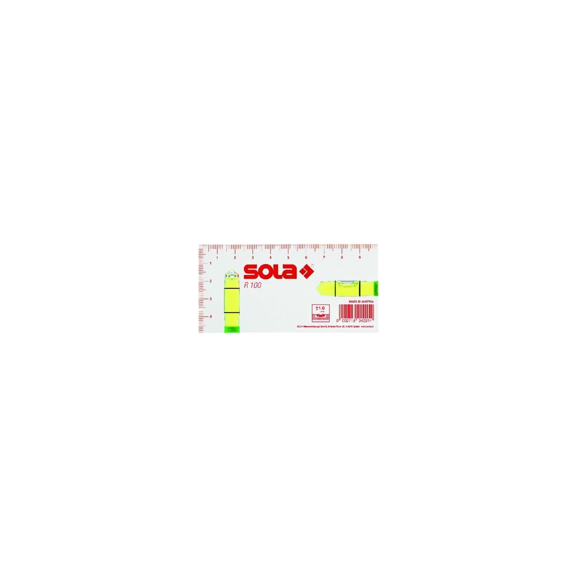 Sola Wasserwaage SOLA Kleinwasserwaage R100 10 cm