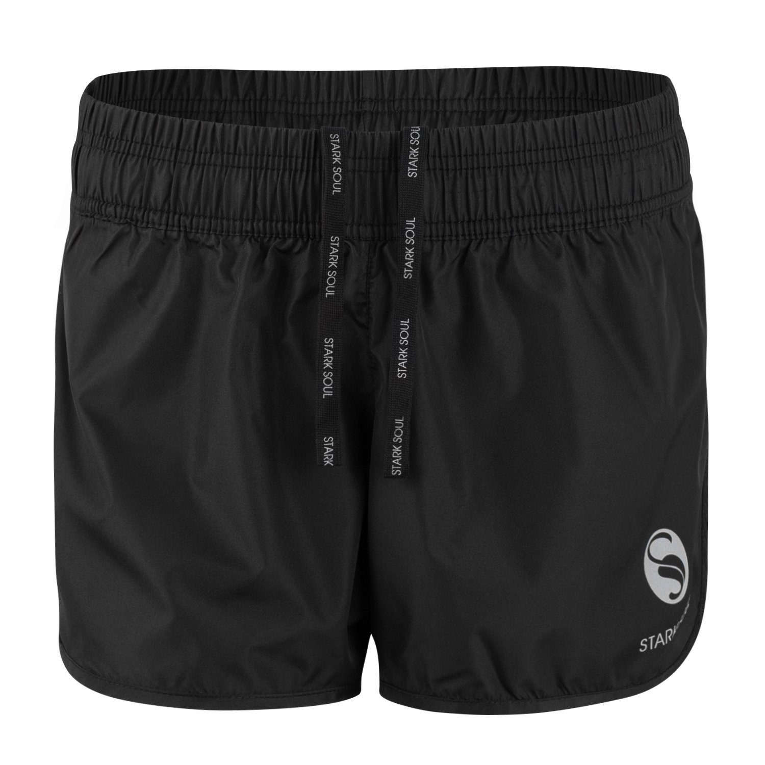 Stark Soul® Sporthose Sport Short - kurze Sporthose aus Quick Dry Material - Schnelltrocknend Schwarz