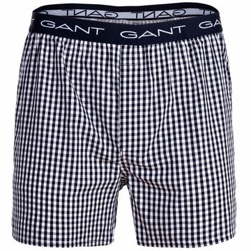 Gant Boxershorts Herren Web-Boxershorts, 2er Pack - GINGHAM AND