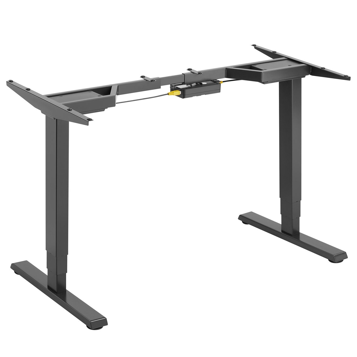 Ergo Office Schreibtisch ER-422, Sitz-Steh-Schreibtisch max. Höhe 128 cm Bürotisch ohne Tischplatte