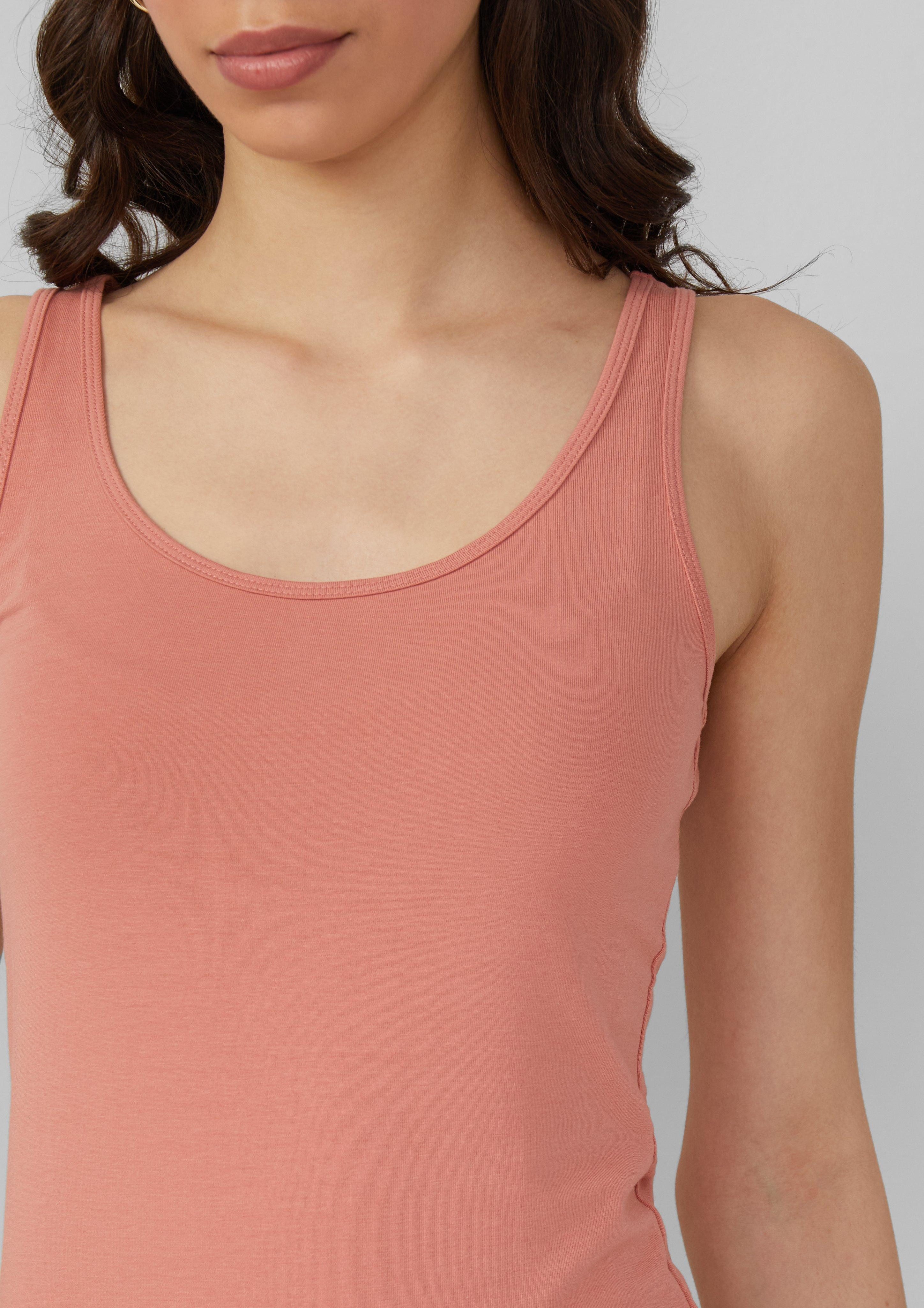 QS Shirttop Elastisches Tanktop im Slim günstig online kaufen
