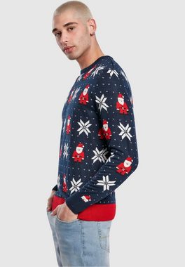 URBAN CLASSICS Strickpullover Herren Nicolaus And Snowflakes Sweater (1-tlg)