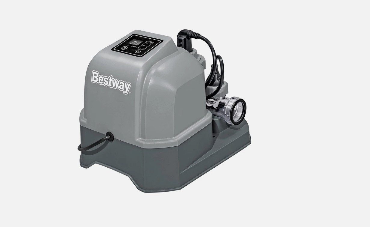 Bestway Poolroboter Flowclear Poolheizung, 2.800 W, Digital gesteuerte Poolheizung mit Soft-Touch-Bedienfeld