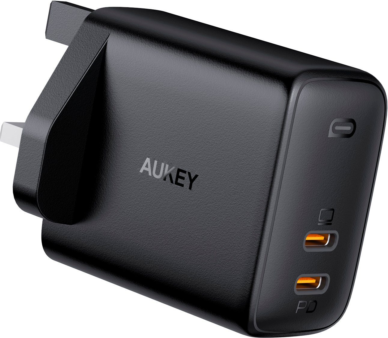 AUKEY PA-B4 Omnia Duo 65W Dual-Port PD Wall Charger mit GaNFast Tech  Schnelllade-Gerät (1-tlg)
