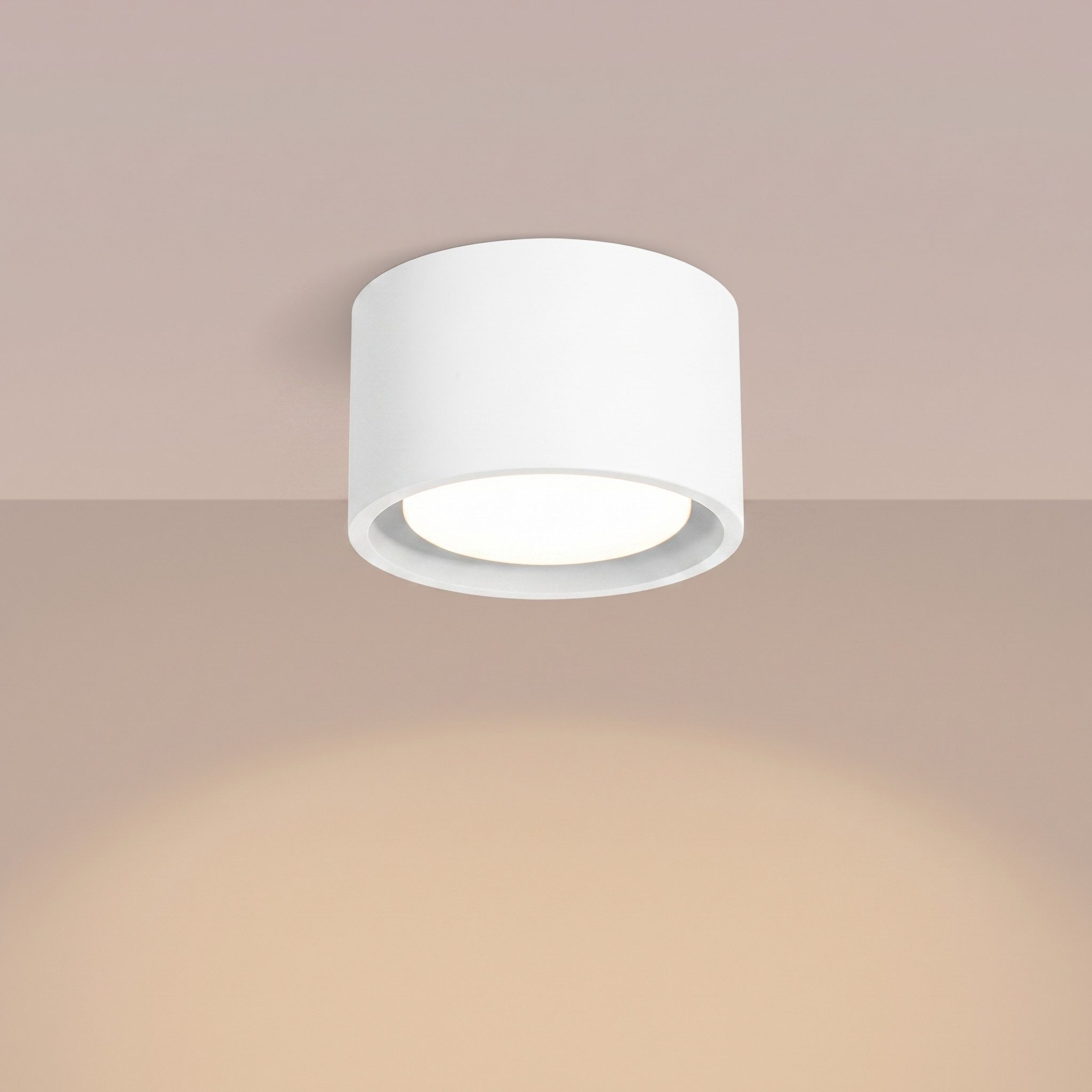 SOLLUX lighting Deckenleuchte Plafond MODO 1 weiß Gx53, Nicht enthalten