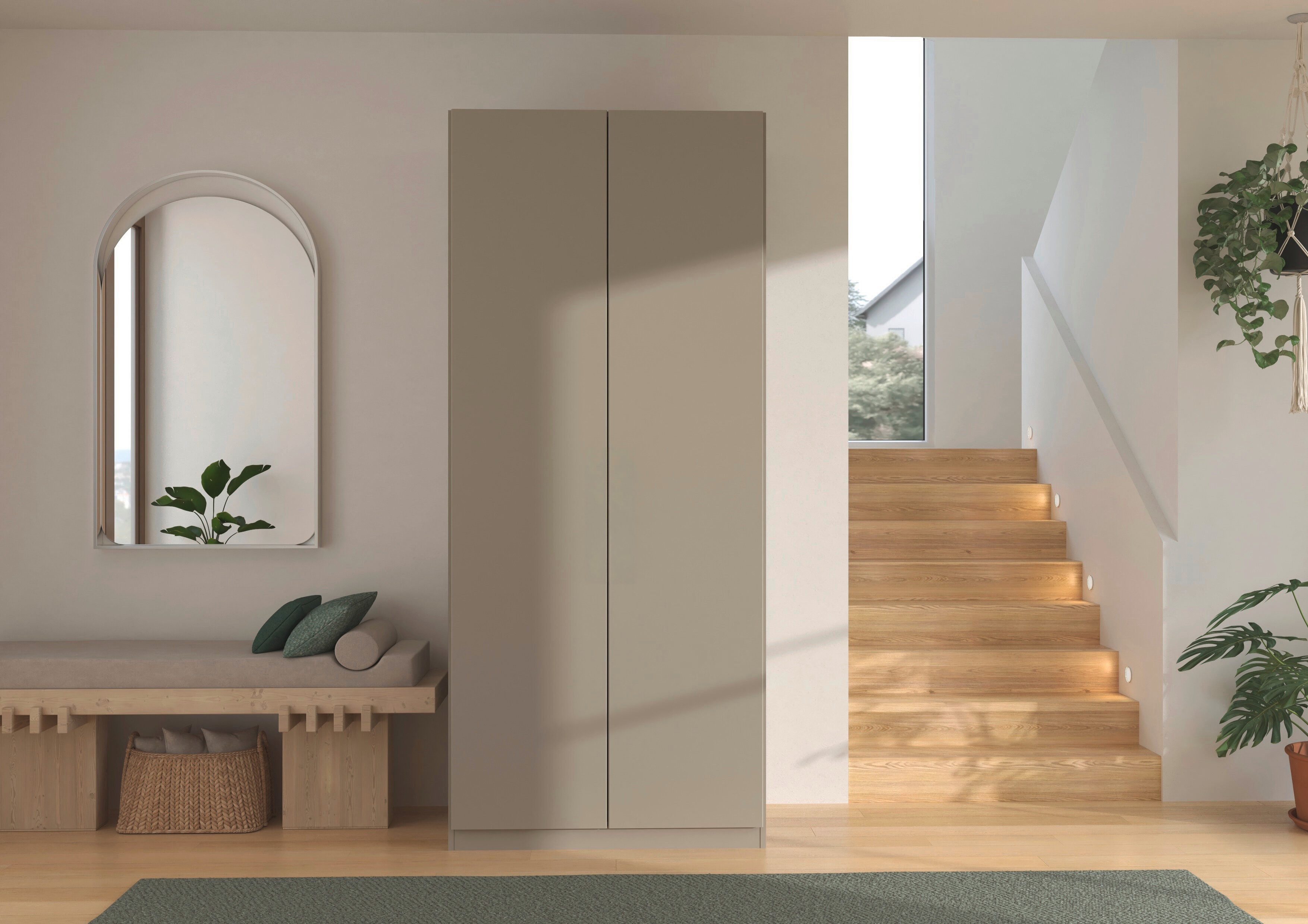 rauch Kleiderschrank Schlafzimmer Garderobe Kinderzimmer WELTNEUHEIT ELVIK by rauch-ONE (3 Ausstattungsvarianten - Breiten 47-405 cm, Höhen 187/212/231 cm) PATE – Bild 2 von 5