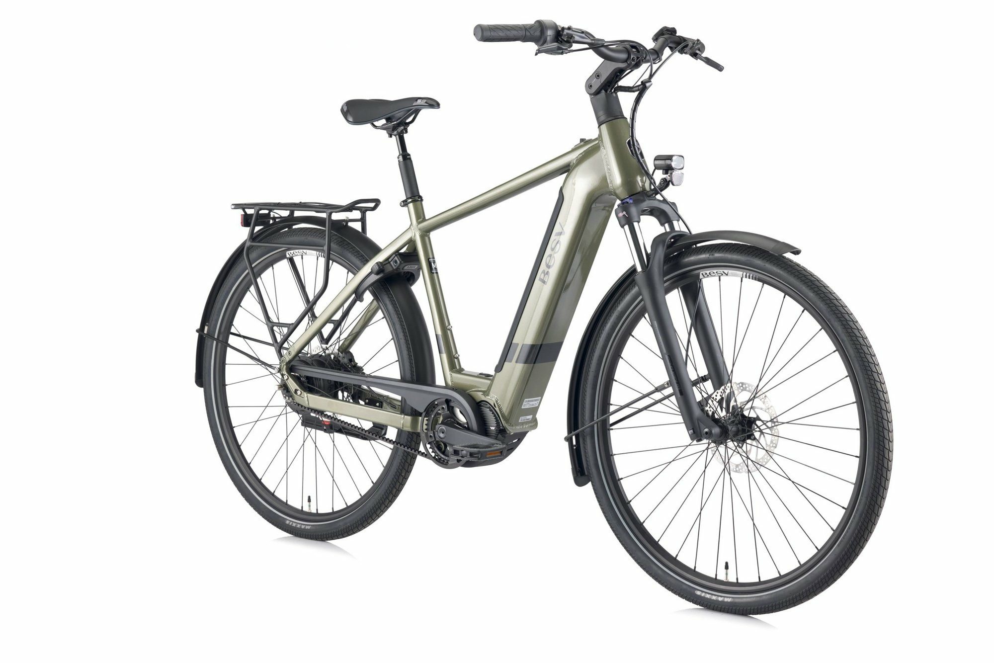 BESV E-Bike Touren Bike CT 1.3 metallic khaki 28" 630 Wh Diamant, Enviolo ENVIOLO Trekking Schaltwerk, Nabenschaltung