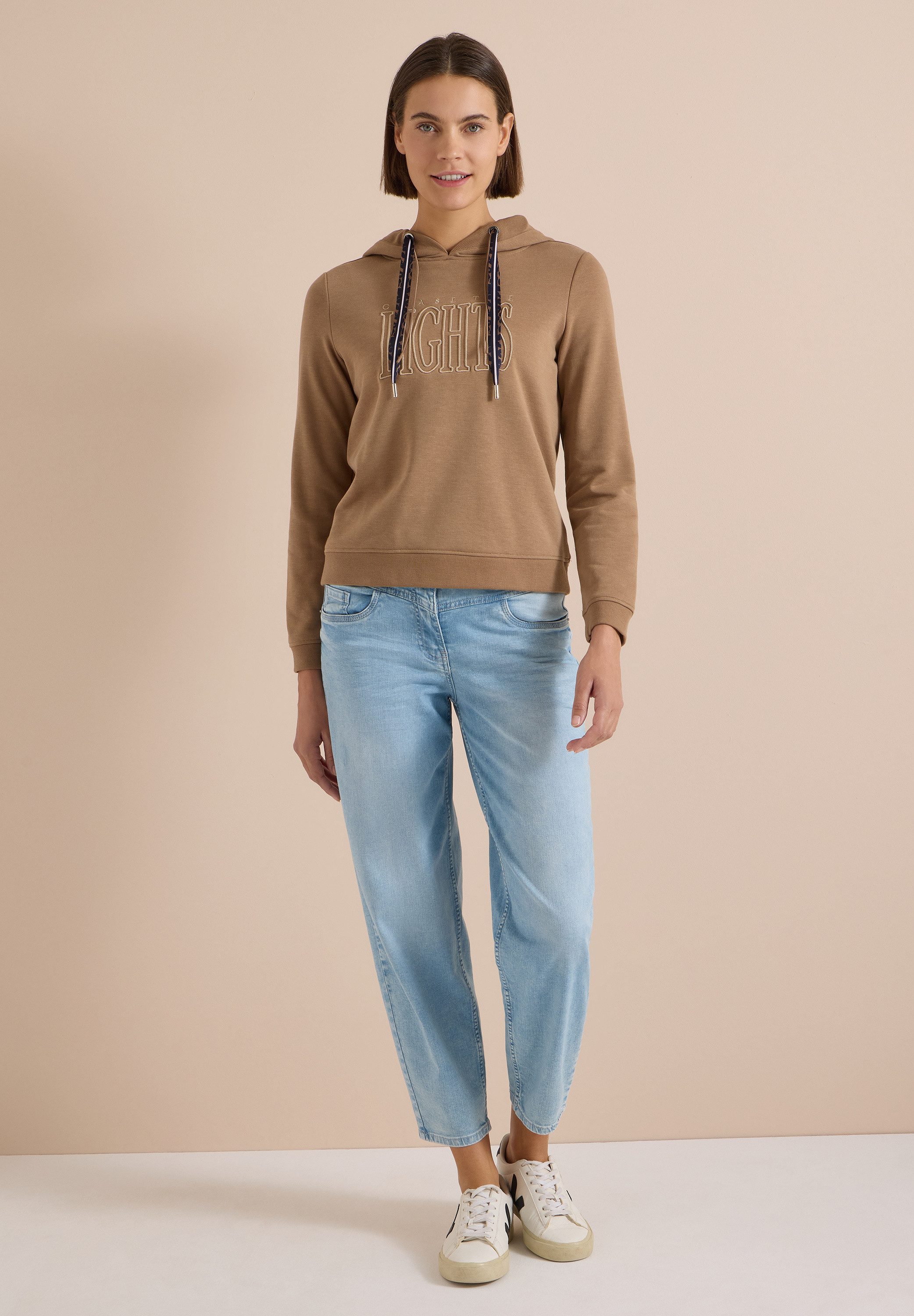 CECIL Sweatshirt mit Rippstrick