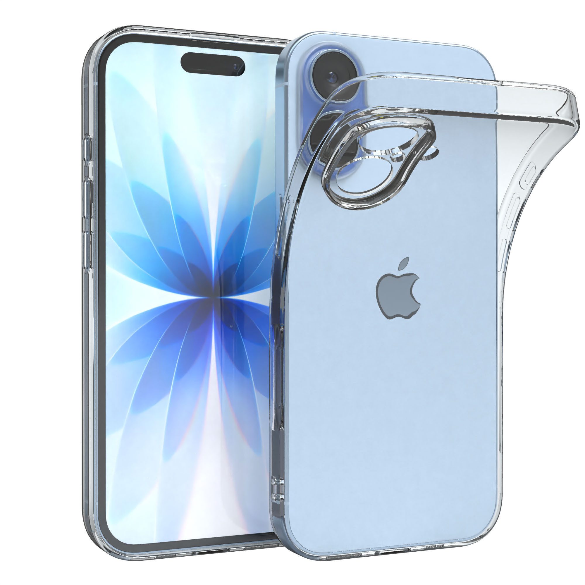 EAZY CASE Handyhülle Slimcover Clear für Apple iPhone 17 Serie 6,3 Zoll, Hülle für Apple iPhone 17 Ultra Dünn Silikon Backcover TPU Handyhülle