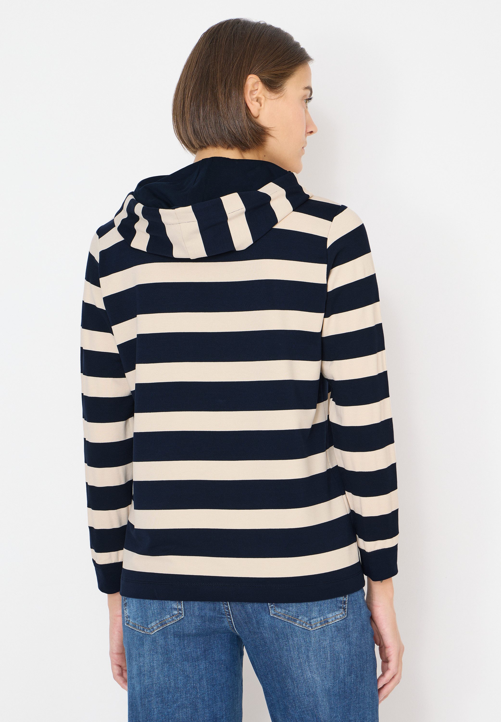 CECIL Langarmshirt mit Kapuze mit Tunnelzugband günstig online kaufen