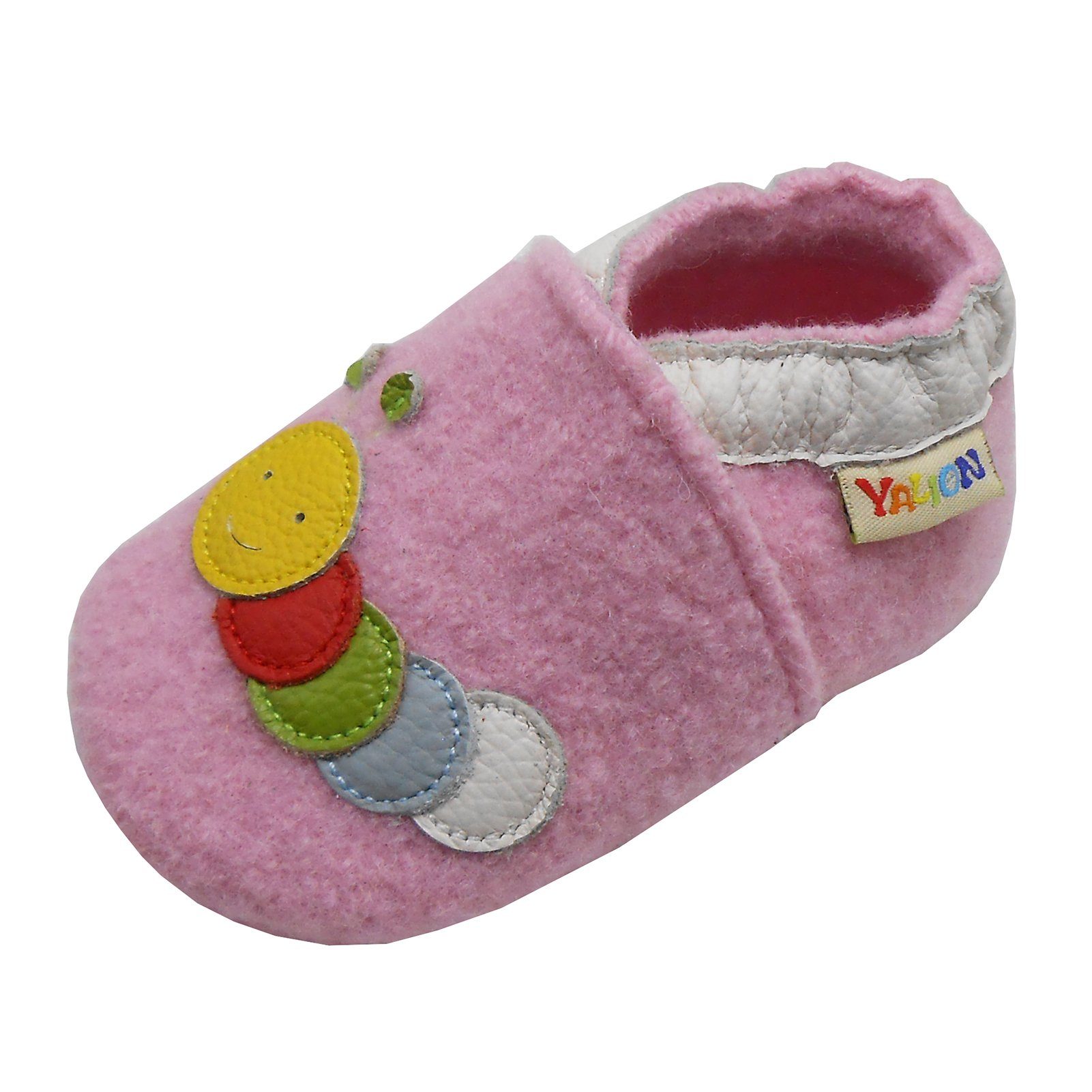 Yalion Krabbelschuh Filz Hausschuhe aus 100% Schafwolle Plüsch Hausschuhe