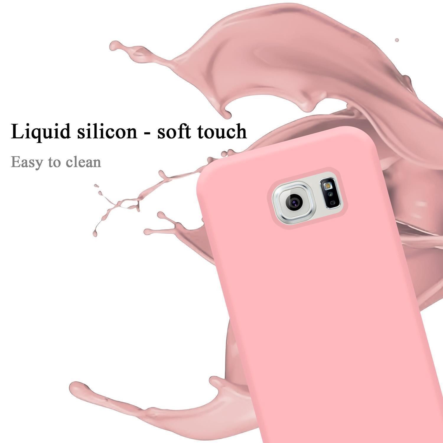 Cadorabo Handyhülle für Samsung Galaxy S6 EDGE PLUS Hülle Samsung Galaxy S6 EDGE PLUS, Flexible Hülle TPU Silikon Schutzhülle Back Cover Case