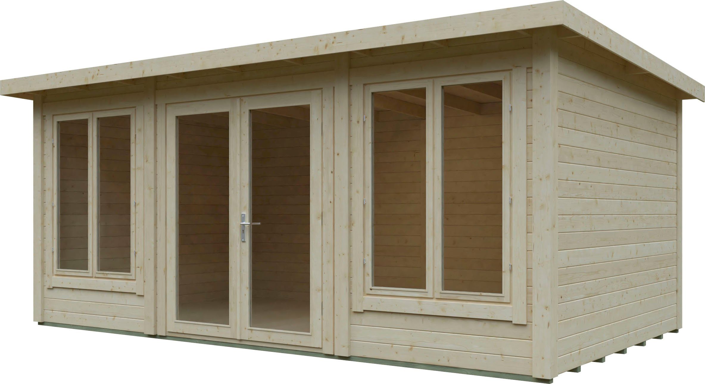 Kiehn-Holz Gartenhaus BxT: Brombachsee, naturbelassenem 562x347 Fichtenholz aus cm