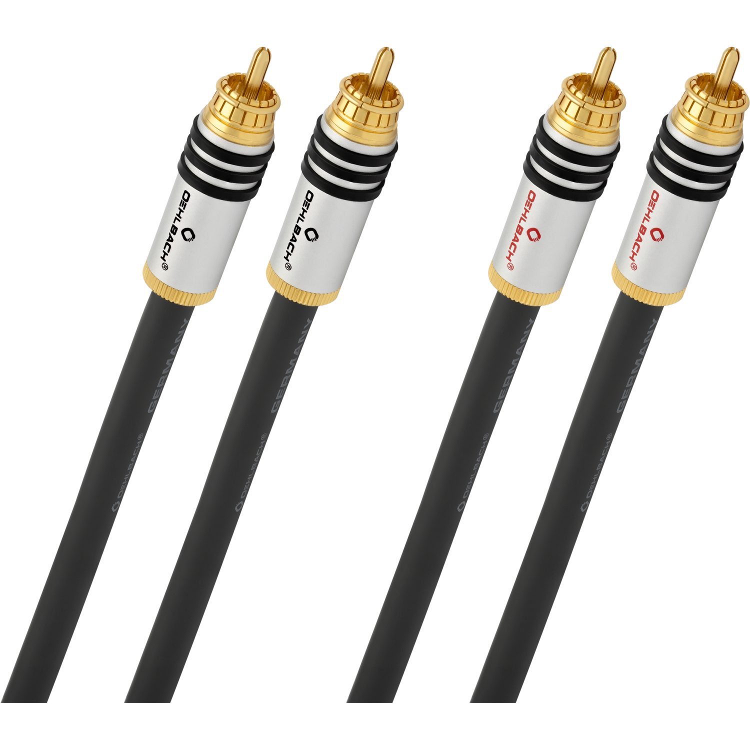 OEHLBACH NF 14 Master NF Audio-Cinchkabel 1 Paar Audio-Kabel, 2 x Cinch, 2 x Cinch (100 cm), Flexibel, Hochwertiges Kupfer