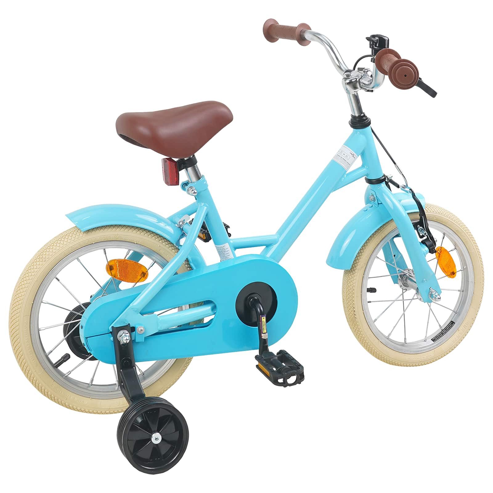 vidaXL Kinderfahrrad 90 x 49 x 67,5 cm Kinderfahrrad 12 Zoll für 2-4 Jahre alt Himmelblau S