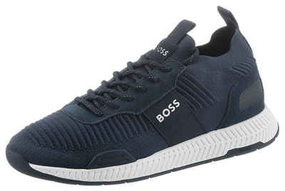 BOSS Titanium Runn Slip-On Sneaker in Knitwear Optik