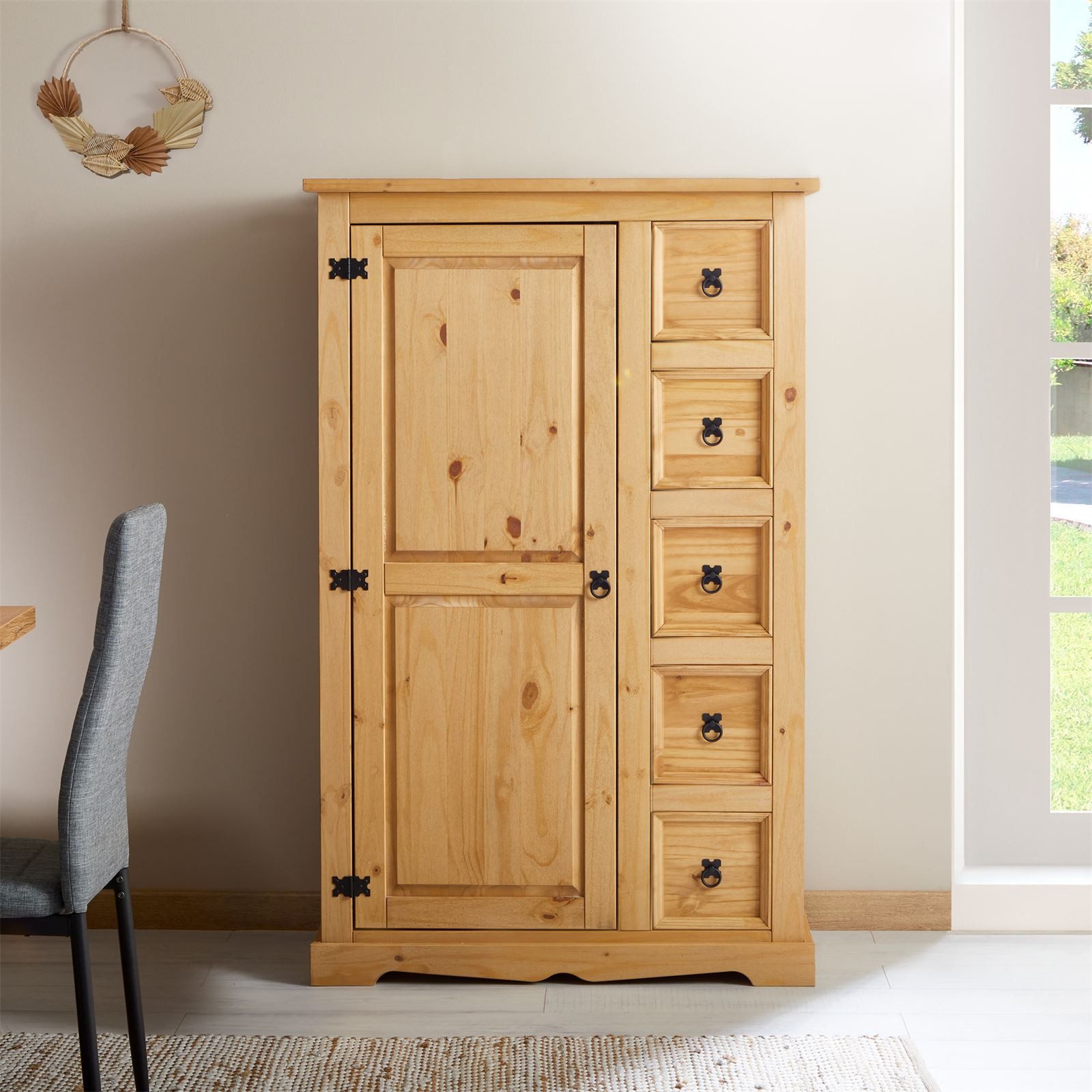 IDIMEX Hochschrank TEQUILA Kommode Highboard Schubladenschrank Holz günstig online kaufen