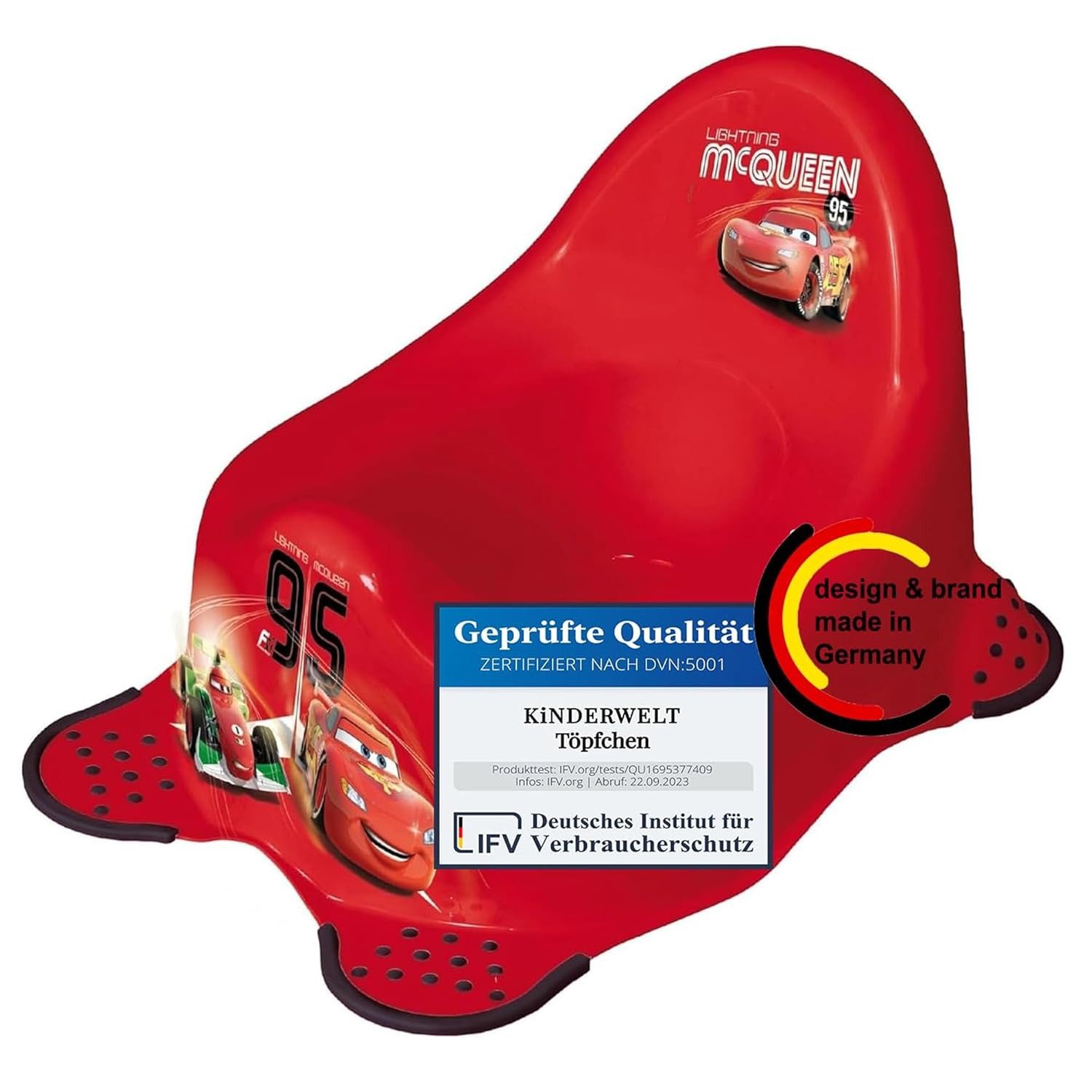 Töpfchen Töpfchen Disney Cars rot für Babys und Kinder stabiler Babytopf mit