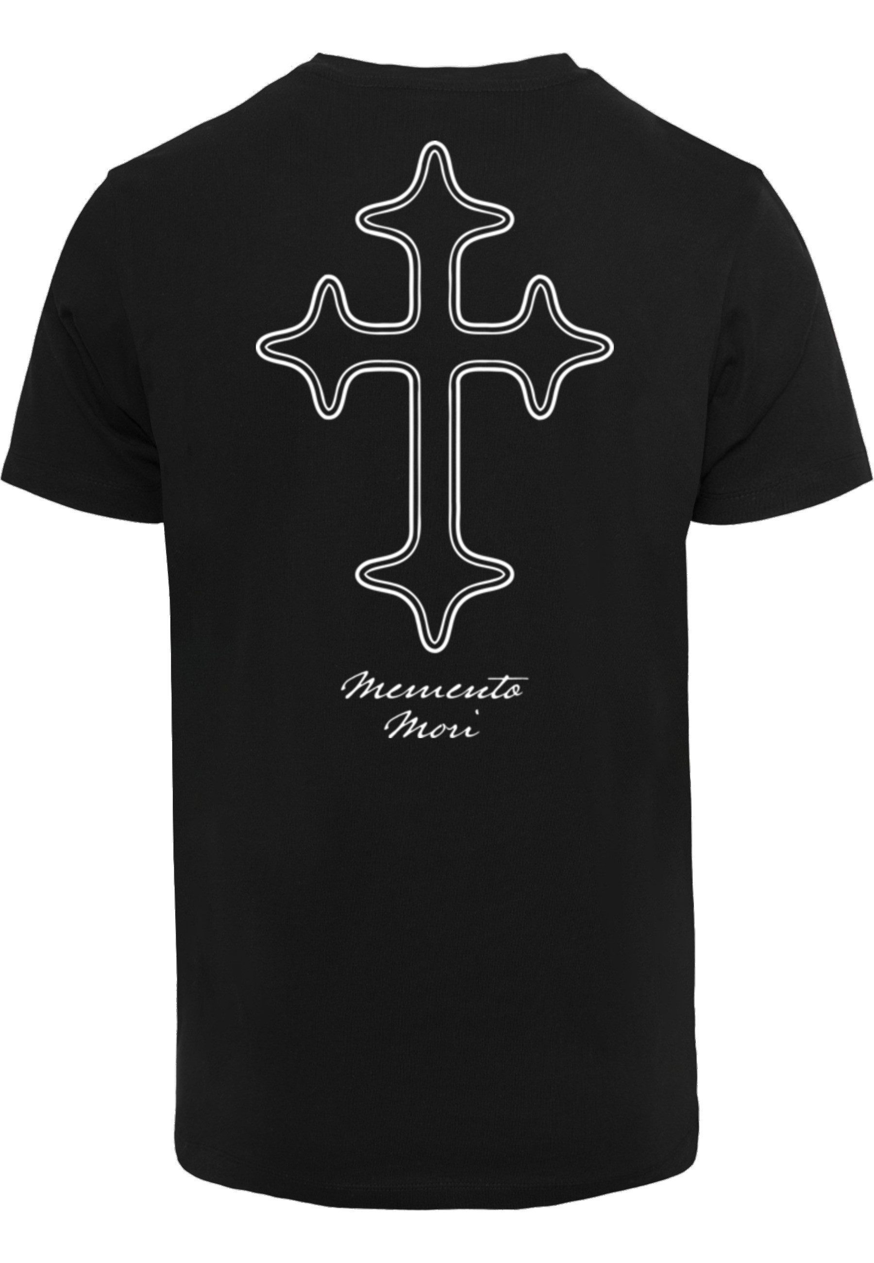 MisterTee T-Shirt MisterTee Memento Mori Oneline Cross Tee (1-tlg)