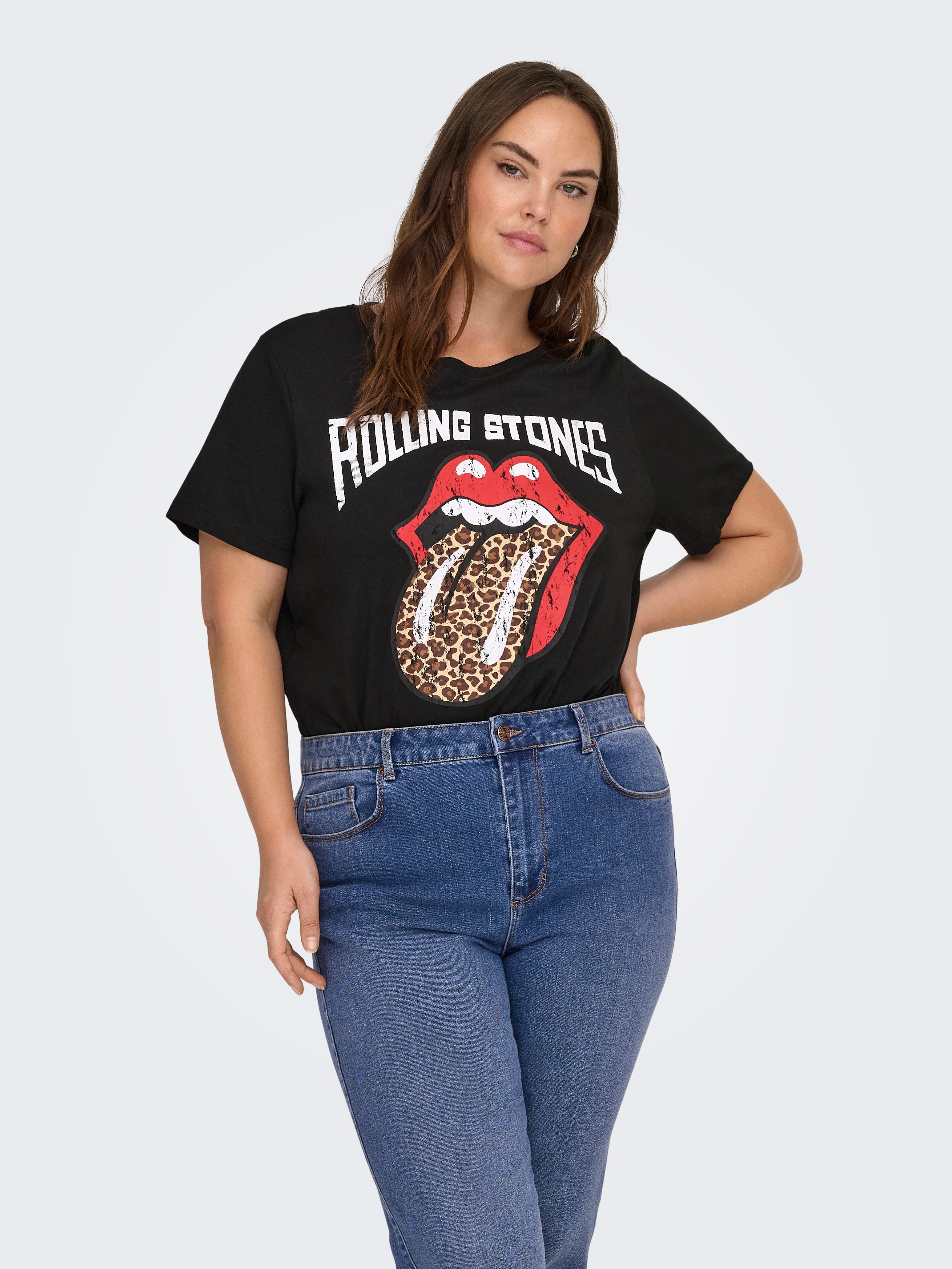 ONLY CARMAKOMA Kurzarmshirt CARROLL LIFE SS O-NECK REG TEE LC JRS günstig online kaufen