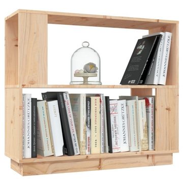 vidaXL Bücherregal Bücherregal/Raumteiler 80x25x70 cm Massivholz Kiefer, 1-tlg.