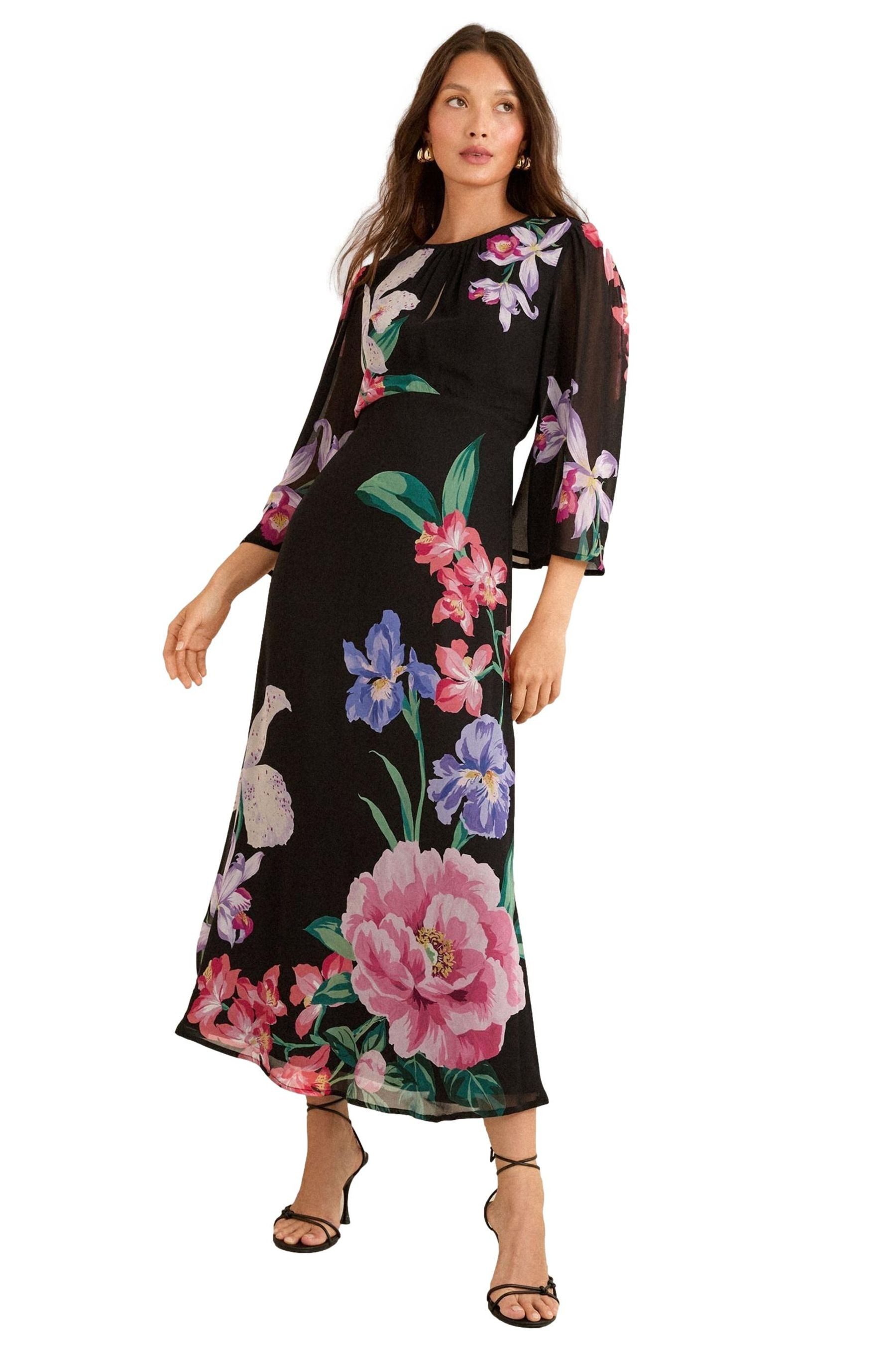 Midikleid Love & Roses Midikleid mit Print, Regular