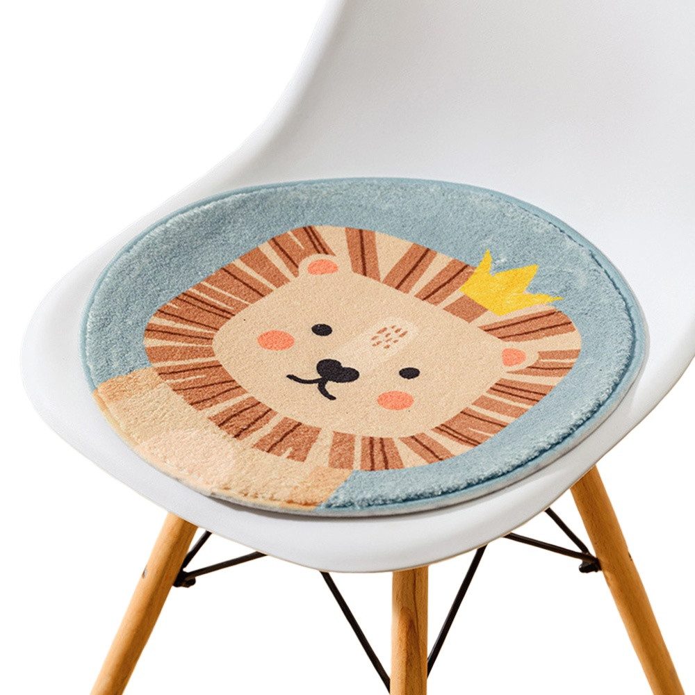 Coonoor Stuhlkissen Winter Weiche Runde Stuhlkissen Nette Cartoon Tier Kind günstig online kaufen