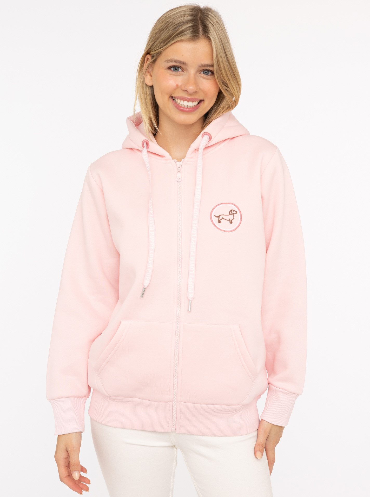 Zwillingsherz Sweatjacke "Puppy Lover Forever" Kapuze, Langarm, Reißverschl günstig online kaufen