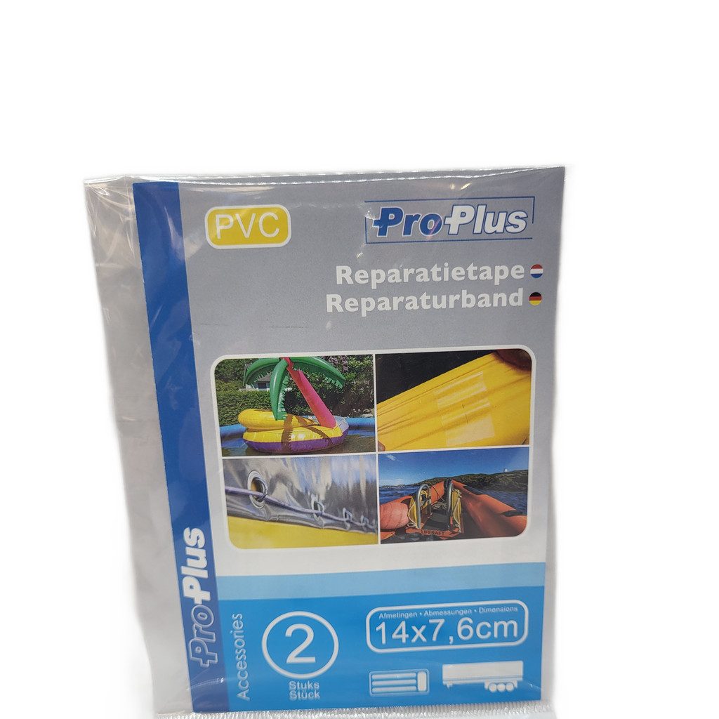 ProPlus Reparatur-Set PVC-Reparaturband 2 Stück 14x7,6cm Stark Flexibel Elastisch, 2-St.