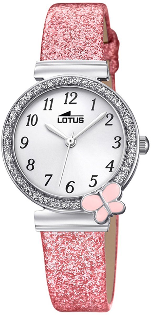 Damen Uhren Lotus Quarzuhr UL18584/1 LOTUS Damen Uhr Fashion 18584/1 Leder, Damen Armbanduhr rund, Lederarmband rosa
