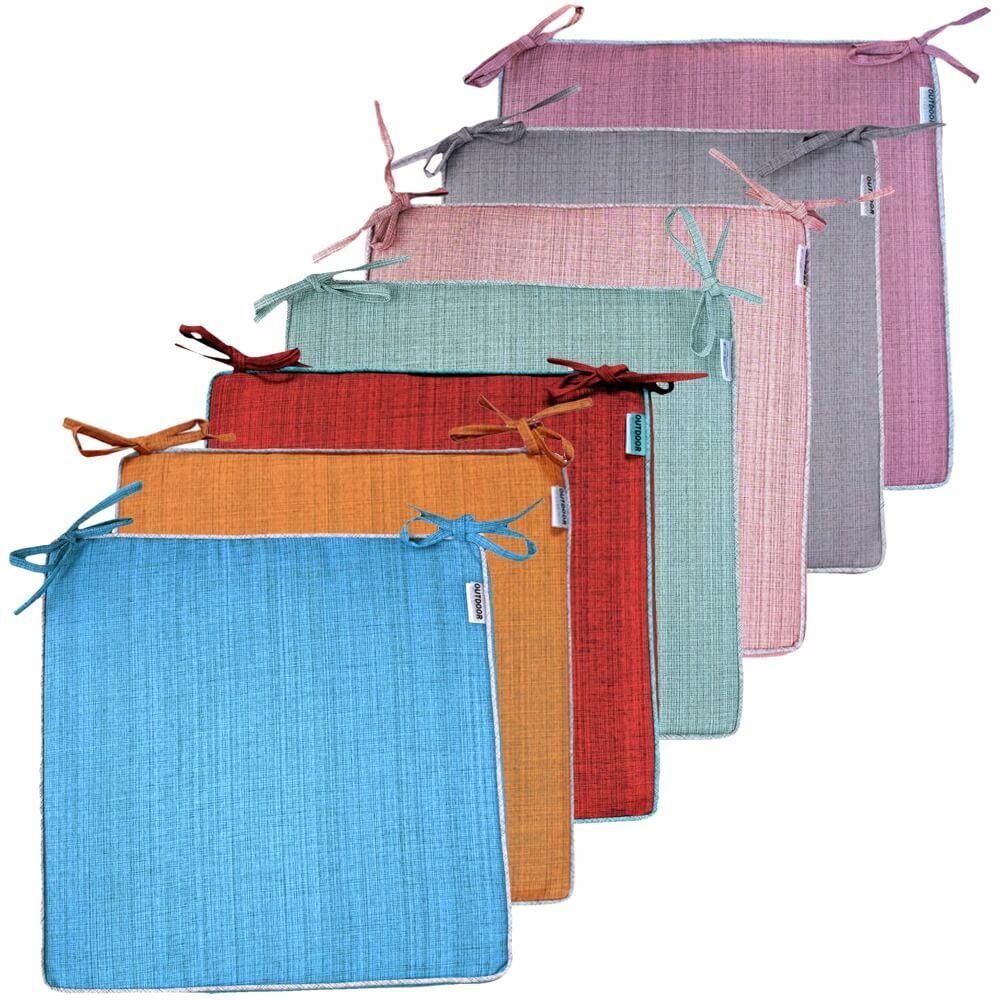 Kissenbezüge Stuhlkissen für Garten 42x42x4,5 & HOBBY – Stück) HOME blau cm, (1 matches21