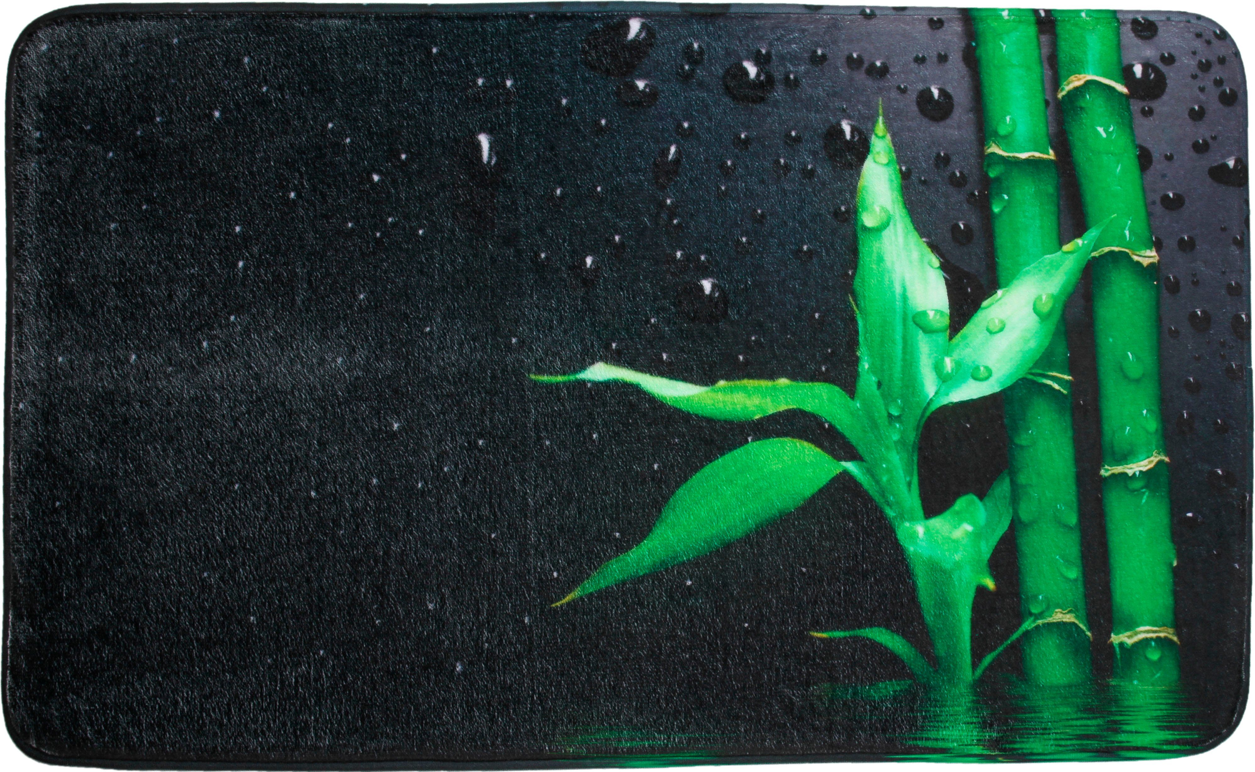 Sanilo Badematte Virella, Höhe 15 mm, schnell trocknend, Polyester, rechteckig, Memory Schaum