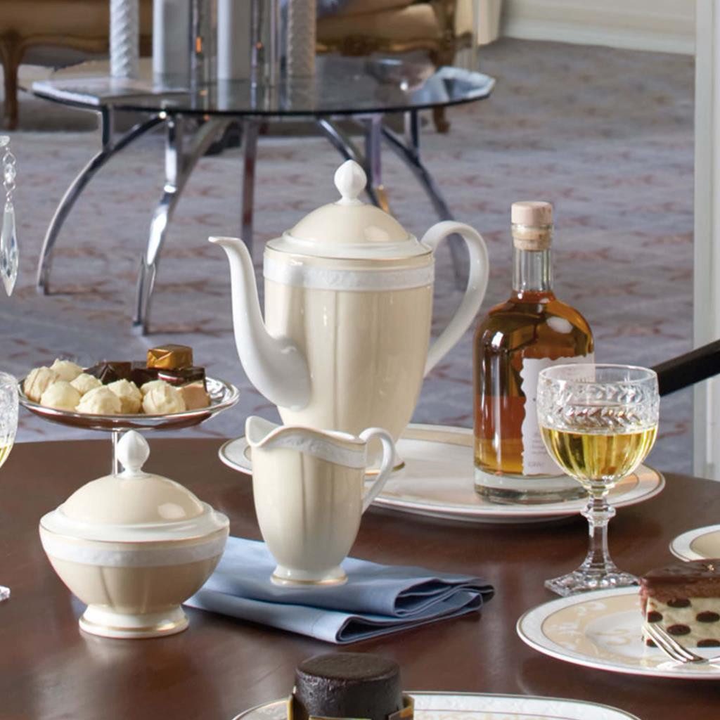 Villeroy & Boch Teeservice Ivoire Tee-Set 13er Set (13-tlg), 6 Personen, Porzellan