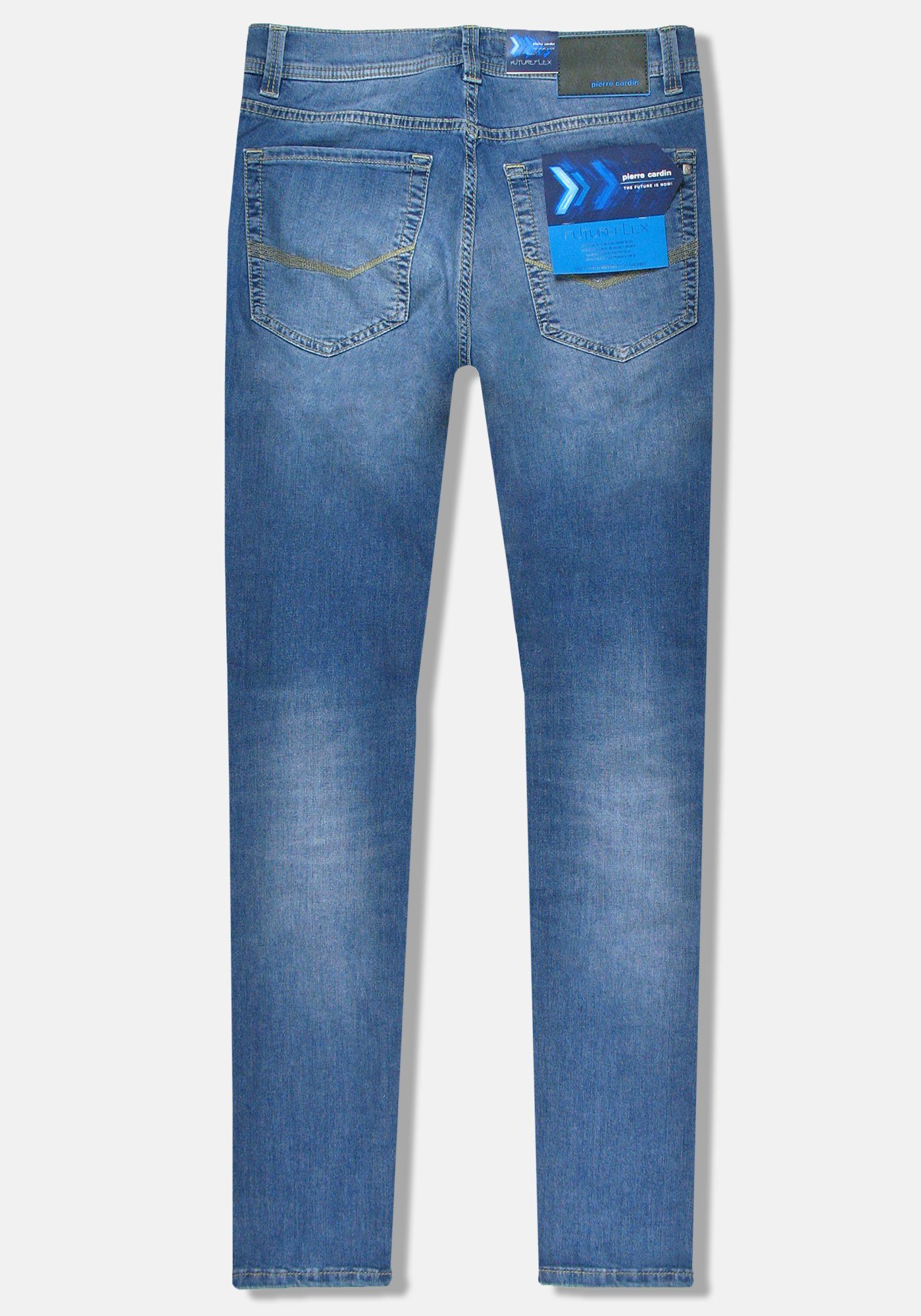 Pierre Cardin 5-Pocket-Jeans Cotton Fit Tapered Futureflex Summer Organic Jeans Lyon Blue Vintage