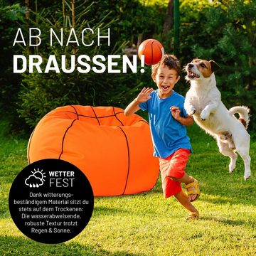 Lumaland Sitzsack Luxury Basketball Sitzkissen, Bodenkissen gaming Bean Bag waschbar robust 370l & 170l