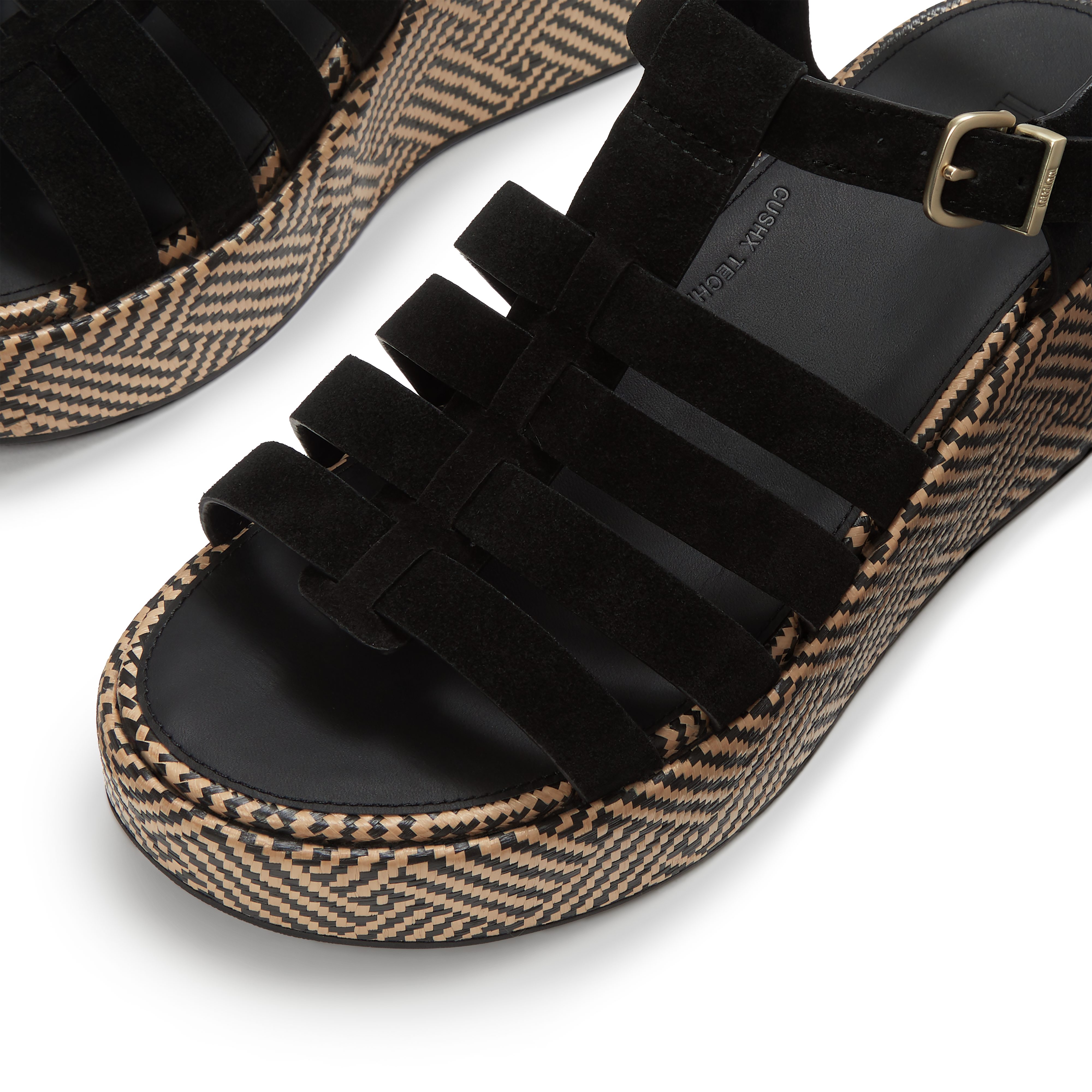 Fitflop PLATFFORMS GRAPHIC-WEAVE SUEDE FISHERMAN SANDALS Keilsandalette Plateau, Riemchensandale mit verstellbarer Schnalle – Bild 4 von 5