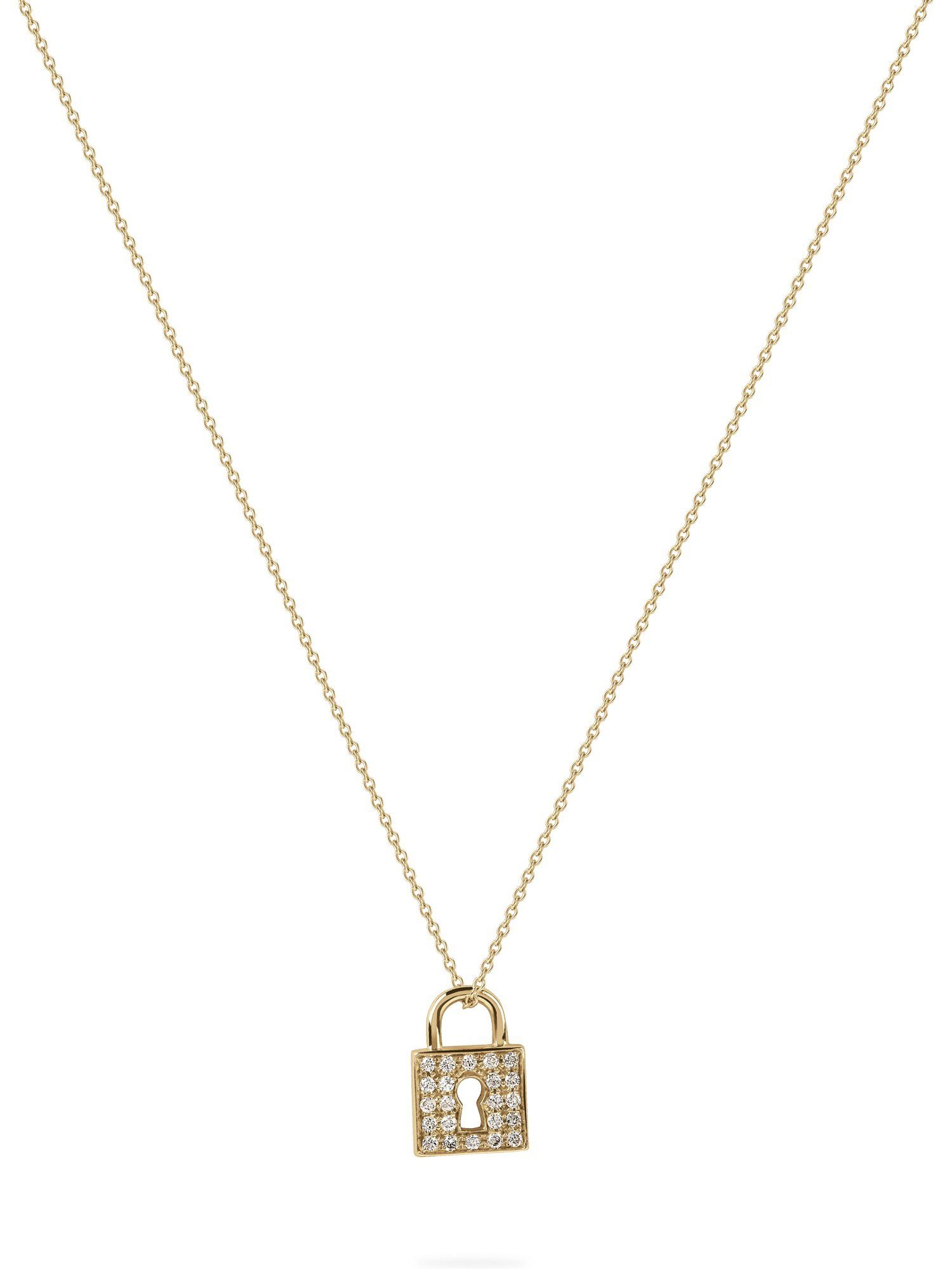 gelbgold Goldkette weiß CHRIST CHRIST 22 Diamant | Damen-Kette