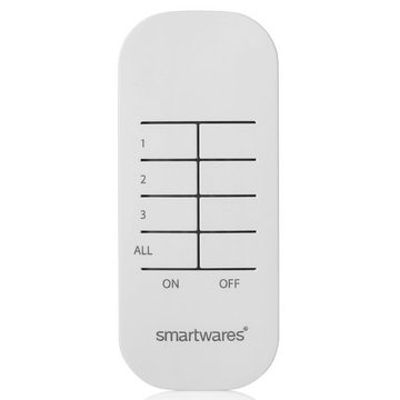 smartwares Lichtschalter Mini Schalter-Set für Innenräume 8 x 5,5 x 5,5 cm Weiß