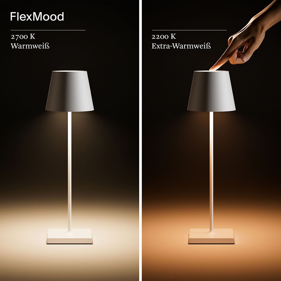 SIGOR LED Tischleuchte, Dimmbar, LED fest integriert, Warmweiß