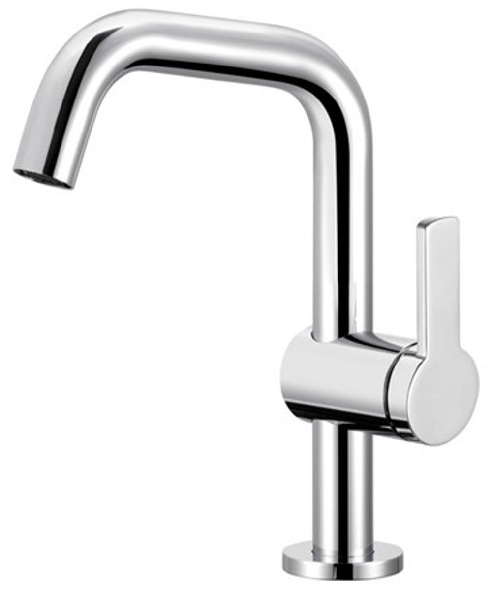 Keuco Waschtischarmatur Plan blue (1-St) ohne Zugstangen-Ablaufgarnitur, schwenkbar, Bauhöhe 22,4 cm